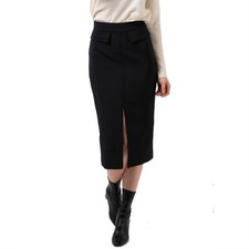 KAOS Gonna Longuette da Donna Nero Crepe  FW  -17% OI1CO028