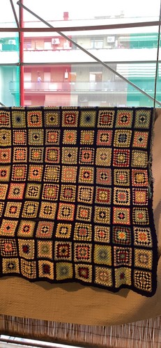 Coperta plaid lana - lana, lavorata