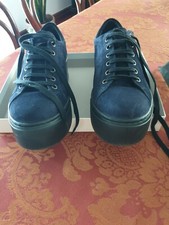 Scarpe camoscio blu luca - camoscio,