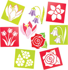 Stencil Di Fiori - Confezione