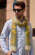 NWT FRANCO BASSI Yellow Blue &