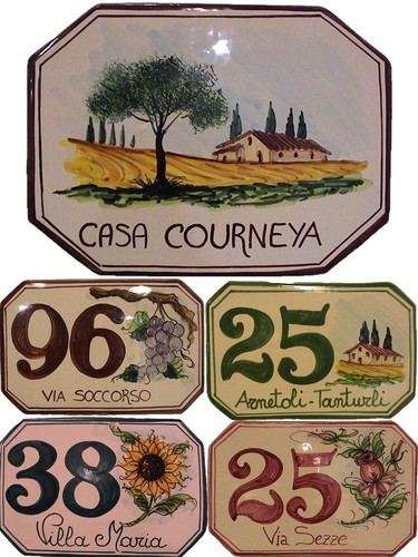 Numeri civici personalizzati