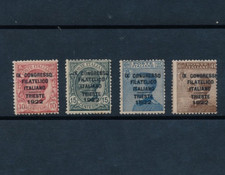 Italia Regno 1922 Congresso Filatelico serie n.123/126 MH* firmati Enzo Diena