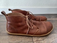 Stivali Vivobarefoot taglia 43/10 Gobi pelle marrone chiaro alti chukka minimal piedi nudi