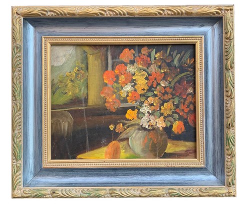Dipinto olio cartone - su,
