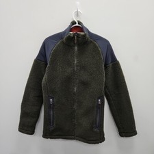 Giacca uomo Rab Pioneer Teddy Pile full zip caldo pile Polartec verde taglia small