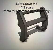 Barra di spinta paraurti Go Rhino scala 1/43 O per Greenlight Crown Vic Police 4336