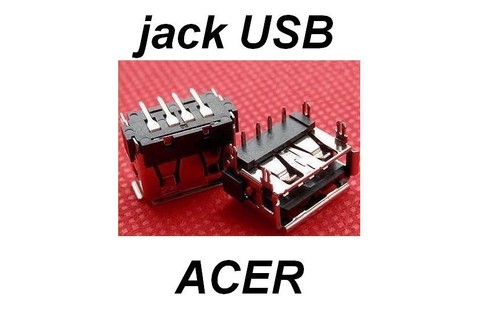 2pcs jack usb - acer, aspire