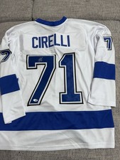 Maglia personalizzata autografa firmata Anthony Cirelli - adesivo JSA - Tampa Bay Lightning