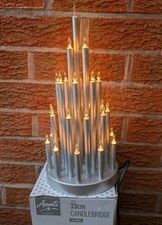 Premier Candlebridge 33 lampadine trasparenti argento festa di Natale illumina decorazione BU10