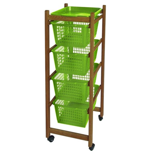 Carrello legno ciliegio cm - in,