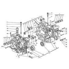 DUCATI 695 IE MONSTER MOSTRO 2007-2008 Kit n°2 viti brugola inox carter motore