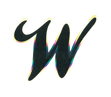 Lettera Adesiva "W" Olografica