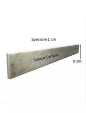Battiscopa in  marmo Bianco Carrara , altezza da 8 CM spess. 1 cm