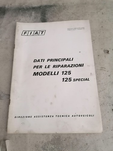 Fiat 125 special libretto - fiat,