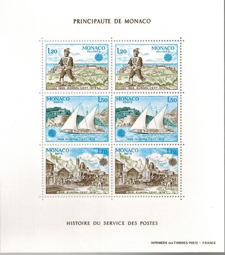 Francobollo monaco blocco - francobollo,