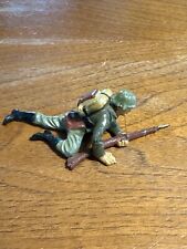 Lineol-Soldatini pasta Germany’30-Fante Tedesco sdraiato avanza con fucile