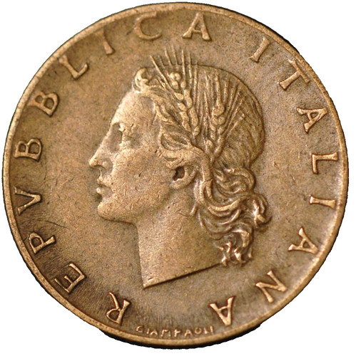 Italy lire 1958 97 - 20,