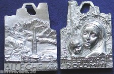 MEDAGLIA ALLEGHE CADORE LAGO Mt.1000 BELLUNO SCI SKI MADONNA DELLE DOLOMITI