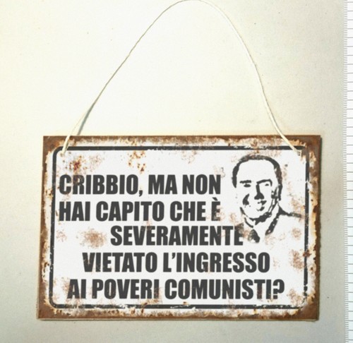 Targa meme cribbio santino