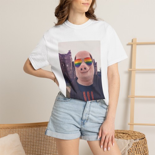 Shirt john pork - t-shirt, pig
