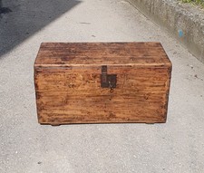 ANTICO BAULE LEGNO TAVOLINO