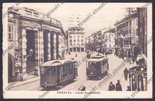 BRESCIA CITTÀ 109 TRAM - SERVIZIO TOILETTE Cartolina VIAGGIATA 1921