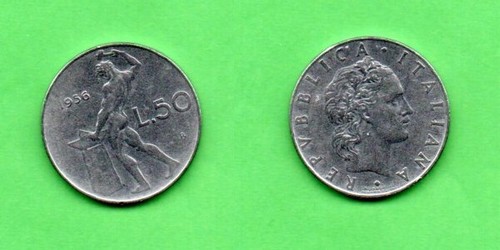 Italia lire 50 1956 - lire,