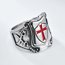 Anello scudo croce - anello, crociato