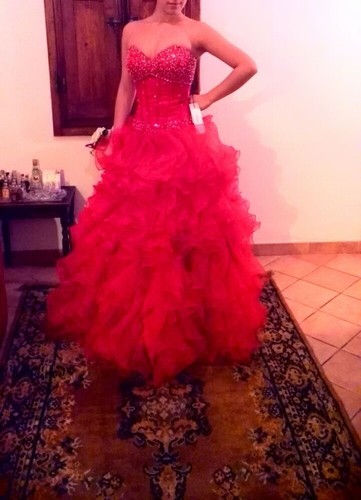Splendido abito sposa rosso - abito, da