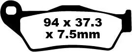 Ebc sfa181hh brake pad sint - sfa181hh,