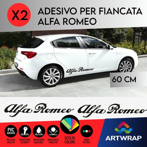 Coppia adesivi sticker alfa - coppia,