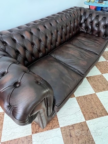 Divano tre posti chesterfield - divano,