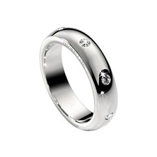 MORELLATO ANELLO DONNA MISURA 16 FEDINA LOVE RINGS,ACCIAIO E CRISTALLI BIANCHI