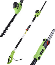 Tagliasiepi Telescopico Elettrico Con Asta Estensibile, Taglia Siepi Lama 41 Cm 