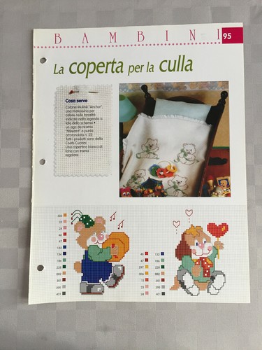 Schema punto croce bambini - schema,
