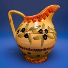 Brocca ceramica dipinta a mano