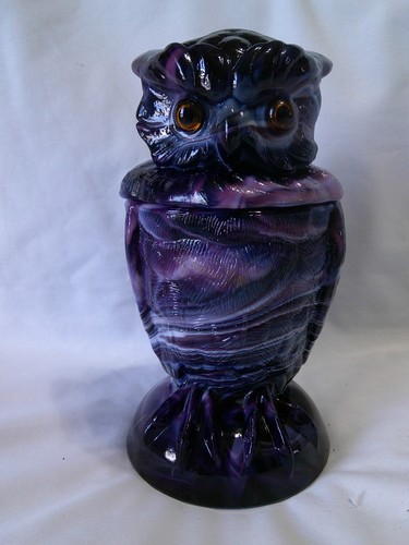 Raro vaso coperto figura gufo - raro,