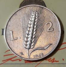 2 LIRE 1946 PERIZIATA