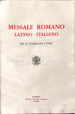 MESSALE FESTIVO ROMANO LATINO-ITALIANO - DAVERIO ED. TIPOGRAFI PONTIFICI - 1965