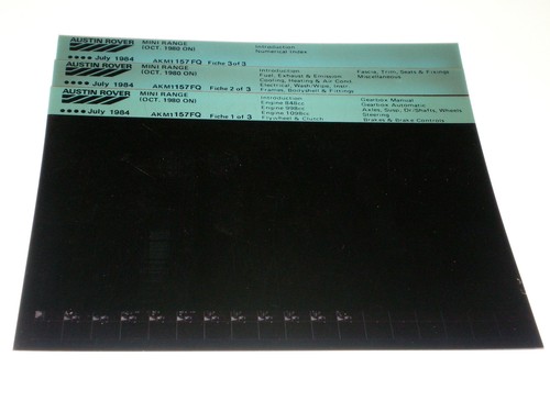 Microfiche catalogo ricambi - catalogo,