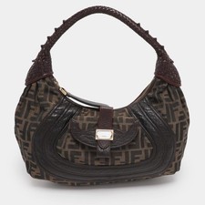 Fendi Tabacco Zucca Tela e