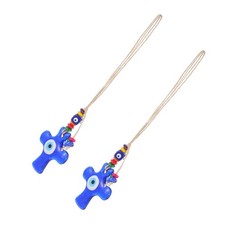  2 pezzi blu malocchio ornamento da appendere alla parete squisita decorazione