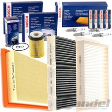 Bosch Set Filtri Adatto A per Mercedes Classe C W/S 205 C180 C200/116 + 136 Cv