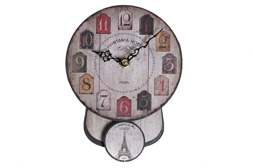 Orologio parete legno pendolo