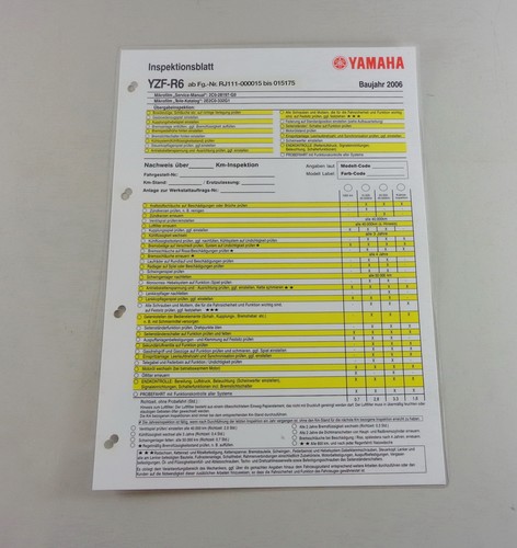 Yamaha yzf typ - typ, rj