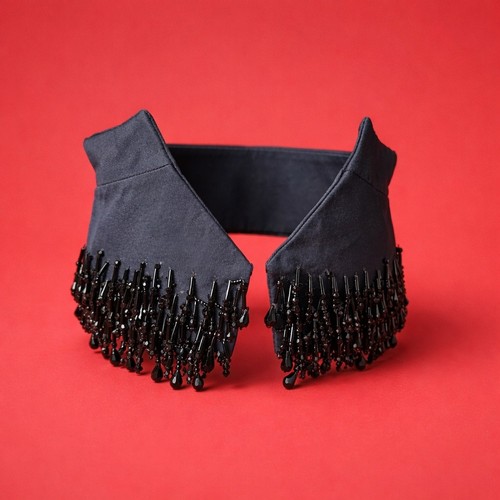 Max mara black collar new - black, $425