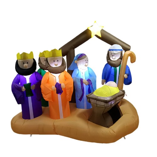 Presepe gonfiabile con luci - gonfiabile,