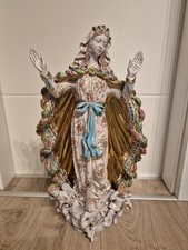 Scultura/Madonna, P. Marioni (Officina Pattarino)-firmata-Italia- 1955-58,5cm