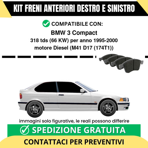 Pastiglie freno anteriori per - freno,